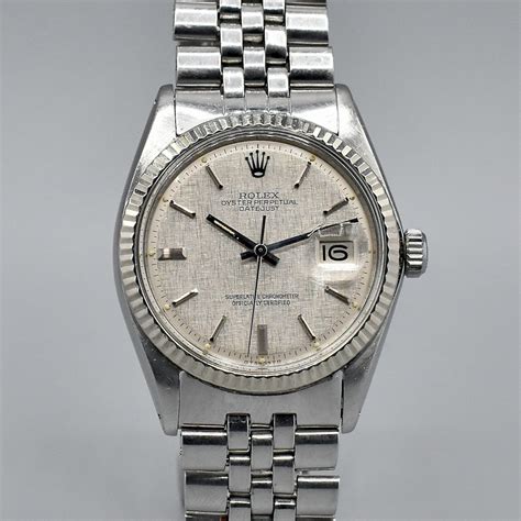 rolex datejust 1601 linen dial|rolex datejust reference 1601.